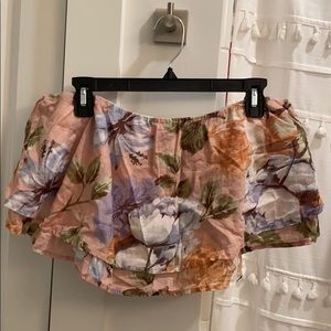100% Cotton Floral Crop Top